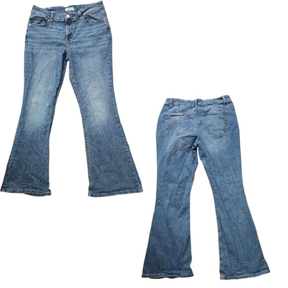 M Jeans Denim - M Jeans Classic Bootcut Flare Jeans Size 12 Medium Wash Stretch Denim